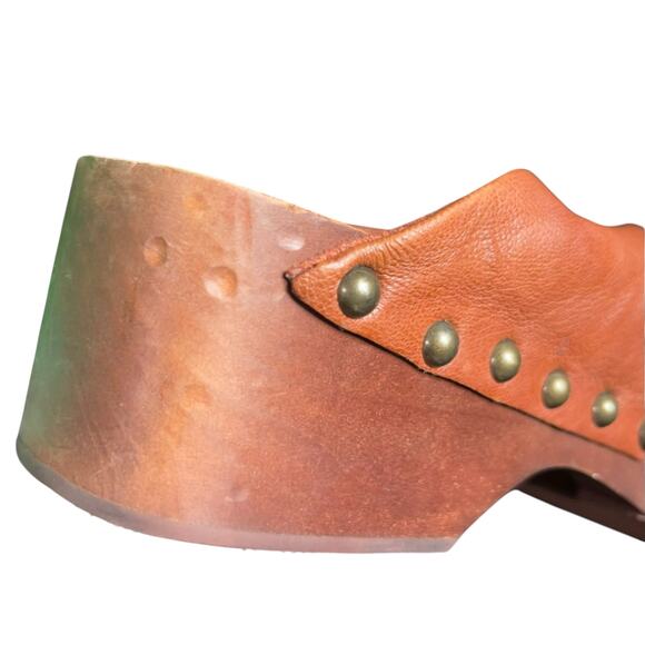 Kelsi Dagger Wood Slide Sandals Brooklyn Sprinter Clog - Picture 10 of 13